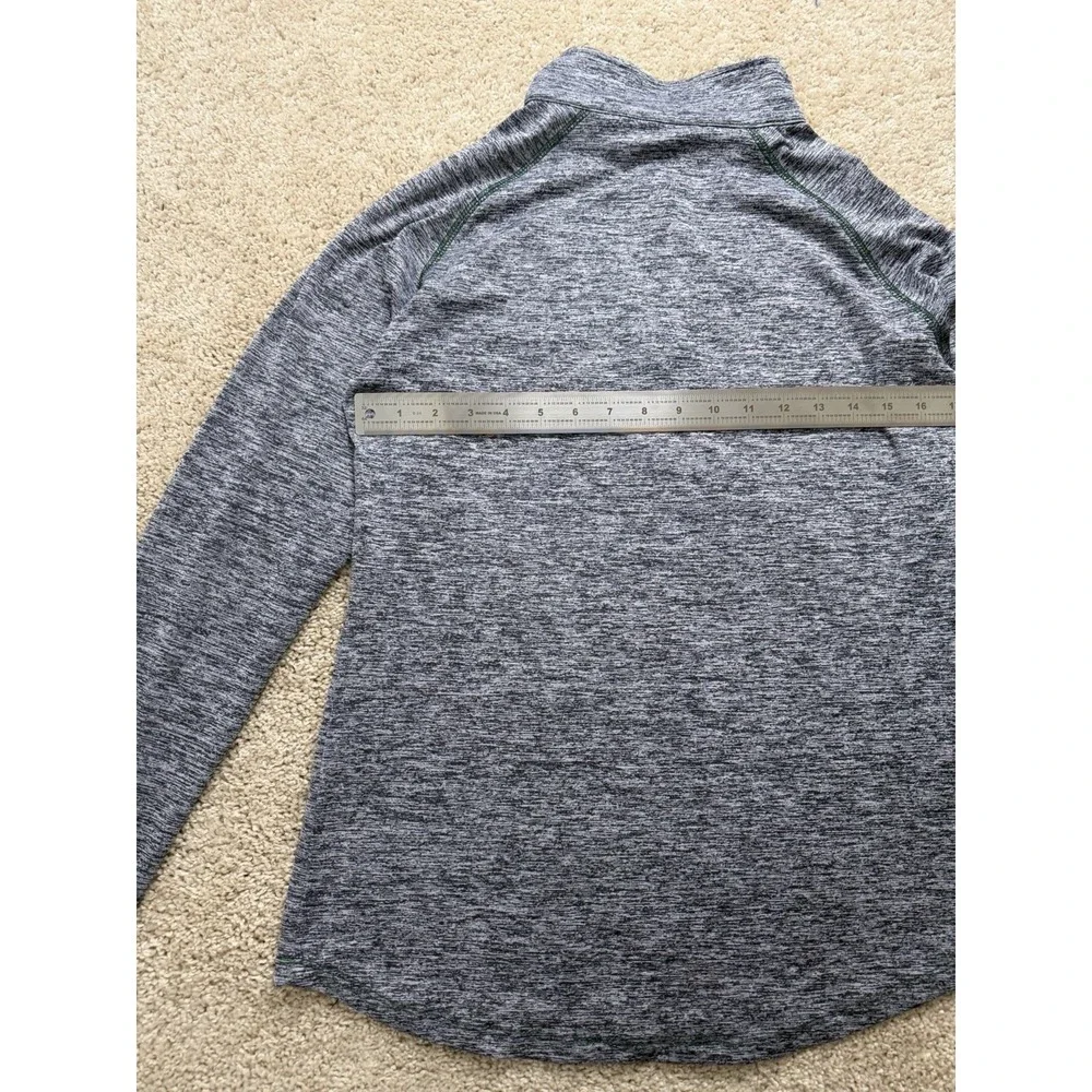 Women's Colosseum Baylor Bears Bikram Lightweight Marled Gray Quarter Zip Size L